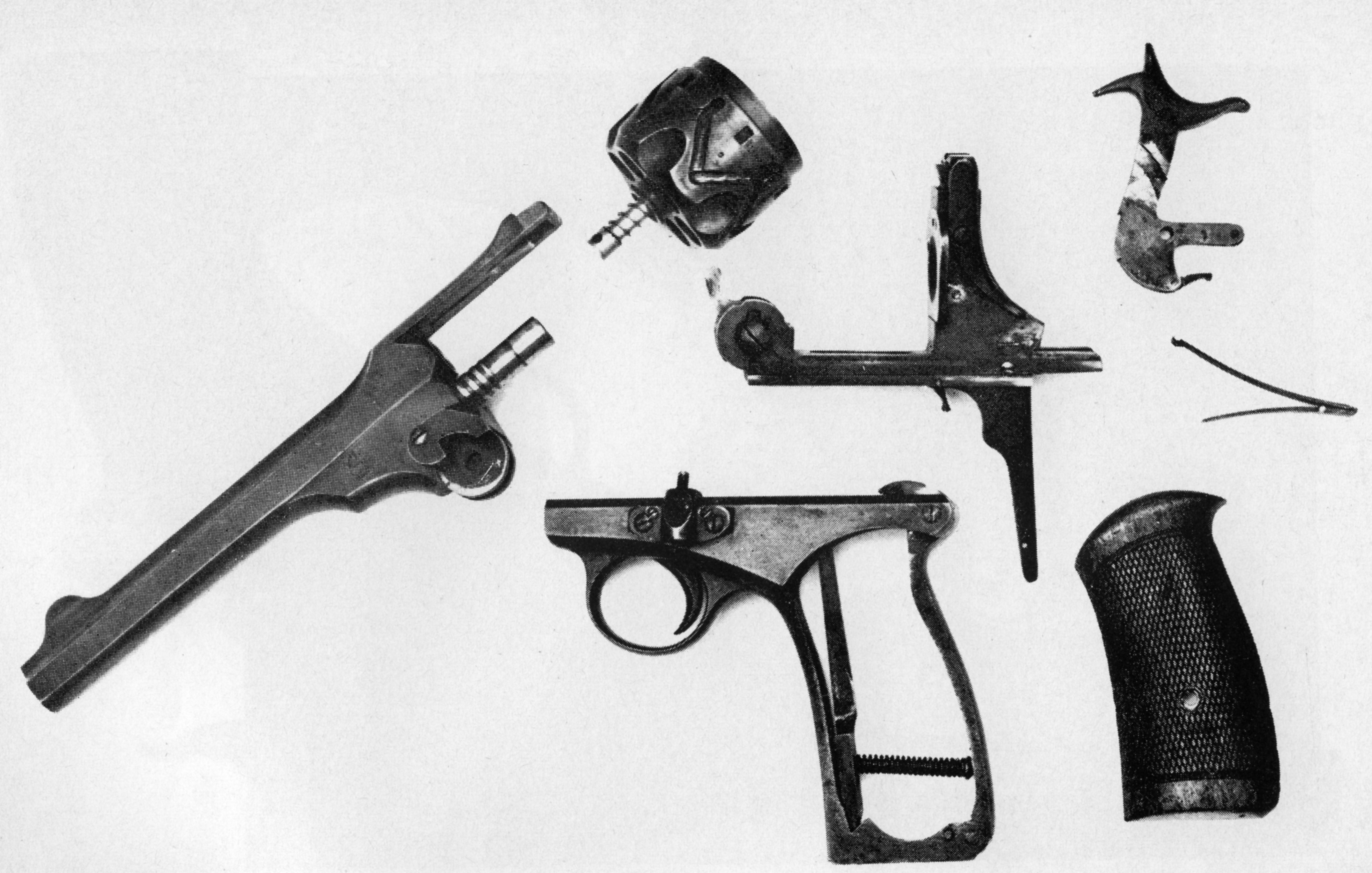 Webley Fosbery SN1 éclaté